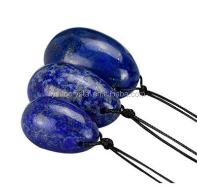 China Hot selling Europe natural lapis lazuli egg crystal yoni egg set vaginal exercise eggs for women for sale