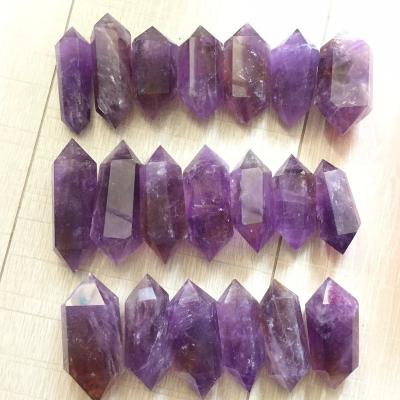 China Natural Quartz Crystal Rock Double Terminated Amethyst Point from China for sale