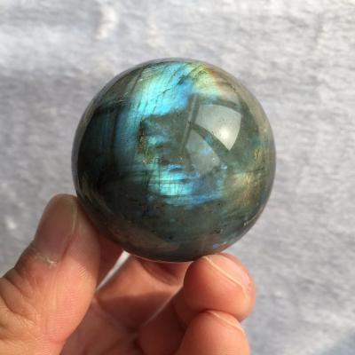 China China wholesale natural hand made crystal ball healing quartz labradorite sphere for decoration for sale