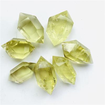 China China wholesale natural crystal double ended quartz crystal point citrine double points tower for decoration for sale