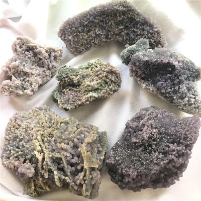 China Wholesale Natural Rough Purple Grape Agate Cluster Crystal Mineral Specimen Stone From China for sale