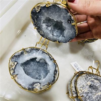 China Wholesale High Quality Natural Healing Crystal Agate Druzy Geode Cornucopia From China For Home Decor for sale