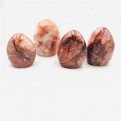 China China Wholesale Natural Healing Red Hemetoid Quartz Crystals Stand Red Fire Crystals Free Form For Decoration for sale