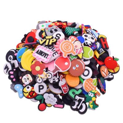 China Clog Charm 200pcs PVC Shoe Charms Fits For Clog Shoes Wristband Bracelets for sale