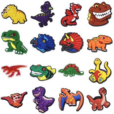 China Clog Charm Fang Charms Dinosaur Shoe Decorations Dino Charms For Kids Sandals Clogs Bracelets Decorations for sale