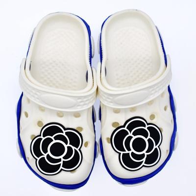 China Washable Promotional Flower PVC Shoe Charms Customized Clog Shoe Accessories for sale