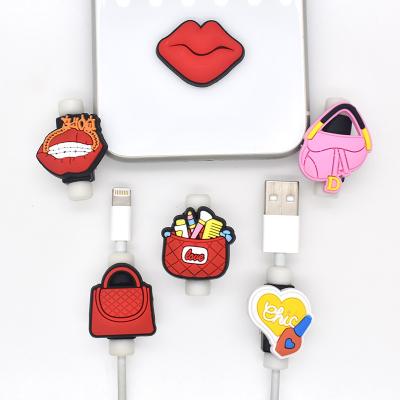 China Eco-friendly Mobile Phone Data Cable Cover Device Creative Headset Anti-Cut Charging Protector Applicable to Apple Cable for sale