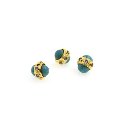 China New Fashion Loose Turquoise Spacer Beads For DIY Jewelry Making Accessories YWX2737 for sale