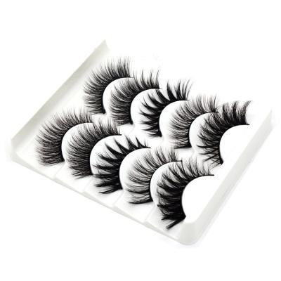 China Newest Wholesale Thick Natural Full Strip 3d Fluffy Eyelashes for sale