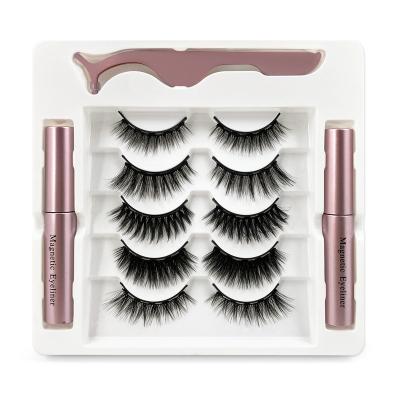 China 2023 New Arrivals Hot Selling Natural Invisible Magnetic Long Eyelash 3D Magnetic Loop Invisible Lashes for sale