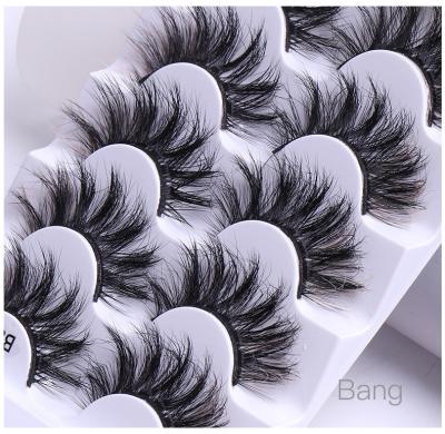 China Best Seller Thick Colored Strip Eyelash Step Mink Lashes for sale