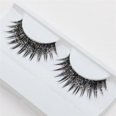 China 2022 Tapered Colored Mink Eyelashes Glitter Wholesale Blue Colored Eyelash Strips Natural 3d Mink Lashes 12-16mm With Color for sale