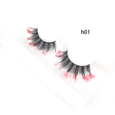 China 2022-2023 new arrivals colorful butterfly DECORATIONS reusable hot selling silk false eyelashes full 3d strip false eyelashes for sale