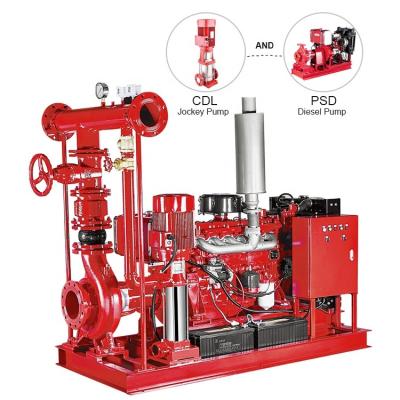 China Water Treatment Solutions 500gpm Fire Fighting Pump 150hp Diesel Engine Fire Fighting Pumps for sale