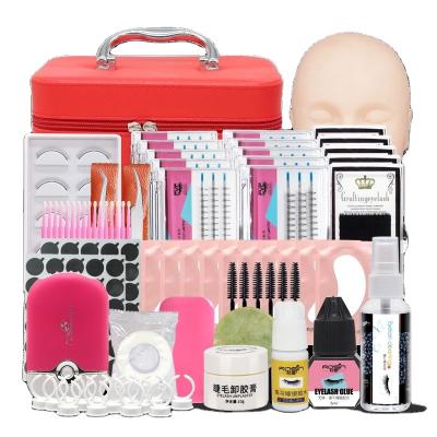 China 15 Boxes Natural Soft Eyelash Sets Private Label Lashes Box Individual Mannequin Heads Eyelash Extension Tool Professional Extension Kit for sale