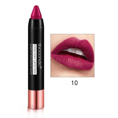 China Classic Waterproof Moisturizing Matte Lipstick Black Tube For Use Waterproof Lipstick Makeup Cosmetics Lip Pencil Lipstick for sale