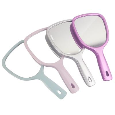 China Low MOQ RTS Pocket Lighted Cosmetic Handheld Makeup Mirror Single Side Standup Beauty Handheld Mirror Wholesale for sale