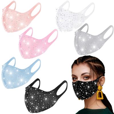 China Fashiom Top Fashion Crystal Rhinestone Party Masks Displayed Colorful For Christmas New Year for sale