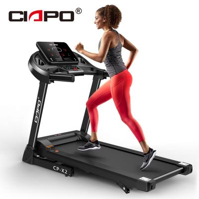 China Ciapo machine running home gym fitness equipment caminadora home electrica folding treadmill motorized treadmill with screen for sale