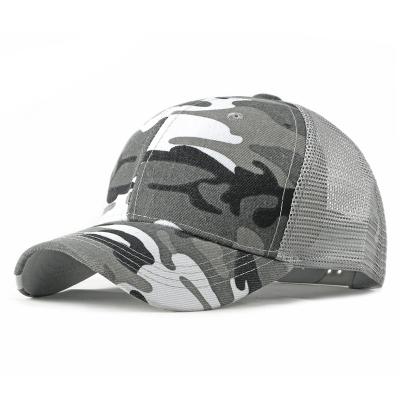 China COMMON Wholesale Custom Fashion Spring Summer Outdoor Camouflage Mesh Unisex Baseball Cap Sports Cap for sale