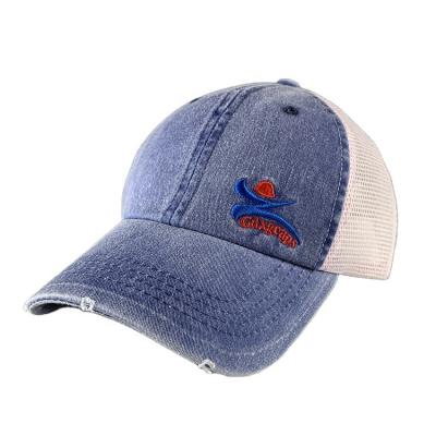 China Breathable Professional Manufacture Cheap Unisex Vintage Washed Mesh Caps With Embroidery Logo for sale