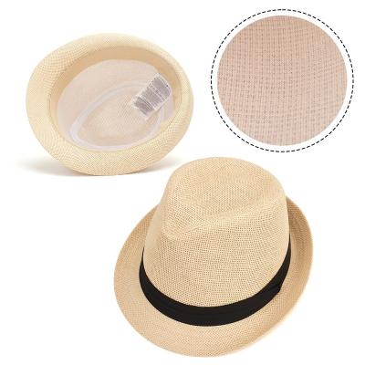 China Striped Outdoor Wide Brim Summer Manufacturer OEM ODM Service Customized Unisex Adults Women Men Plain Beach Panama Hat Straw Hats for sale