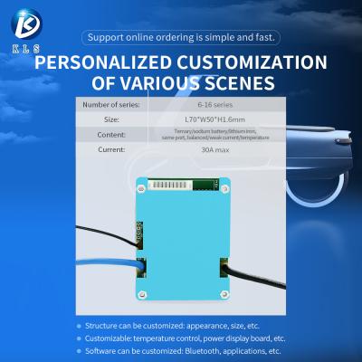 Cina 10S 12S 14S 15S 16S 48V 59V BMS di bilanciamento per batteria Li-Ion NMC in vendita