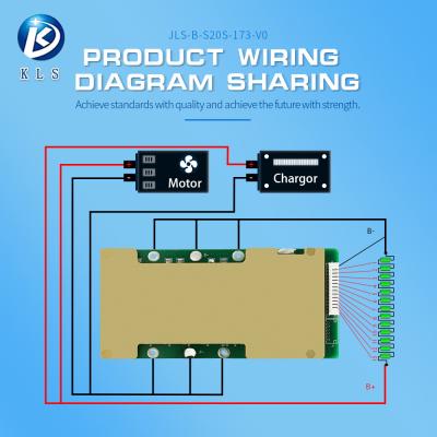 China 54v 70a Lithium Ion Battery Pack BMS Battery Management System 10S 13S 14S 16S 17S for sale