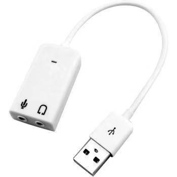 China Desktop USB7.1 Plastic Notebook With Cable Computer Sound Card Support Win10 External Independent Control Stereo Without Cable for sale