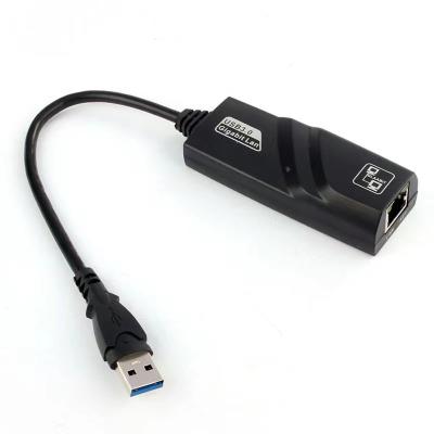 China LAPTOP USB 3.0 Gigabit USB3.0 Ethernet Adapter External Drive Belt Line To RJ45 Network Card for sale