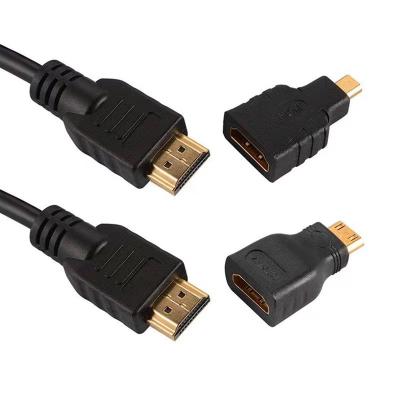 China COMPUTER 1.5M 3 in 1 Cable 1080P HDTV to Mini Micro HDTV Adapter for Tablet and HDTV for sale