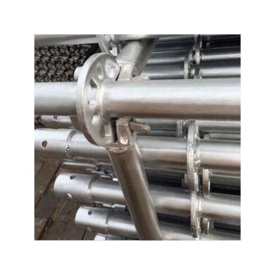 China Modern Factory Direct Supply International Standards Layher Ringlock Scaffolding System Q235 Hot Dipped Galvanized Steel Ring for sale