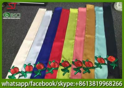 China 2017 little neck Imitated Silk satin fabric fashion office ladies uniform tie print ribbon scarf 6*120cm 10g for sale