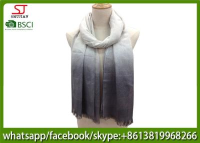 China Chinese factory frayed ombre lightweight scarf 100% Viscose 70*180cm spring summer autumn sun protection for sale