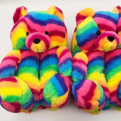 China Hot Fashion Trend Teddy Bear Slippers Floor Home Plush Thick Cotton Wholesale Supply Shoes for sale