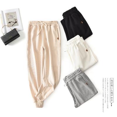 China Wholesale New Style Anti-wrinkle Women's Casual Sports Pants With Feet Long Women's Autumn Straight Pants for sale