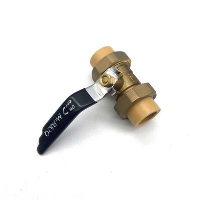 China Water Trasportation PPR CPVC Brass Body Ball Valve For Piping And Heating System for sale