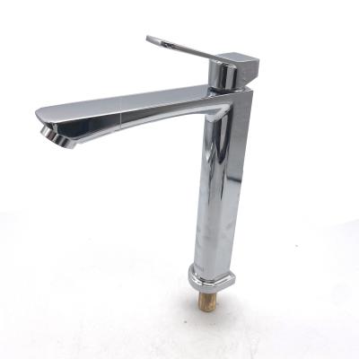 China Metered Faucets Deck Mounted Square Design Cold Water Basin Faucet Bathroom Faucet for sale