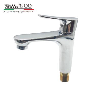 China MCPOLOO Hot Water Hot Selling Modern Luxury Sleek/Cold Single Handle Deck Mounted Basin Faucet for sale