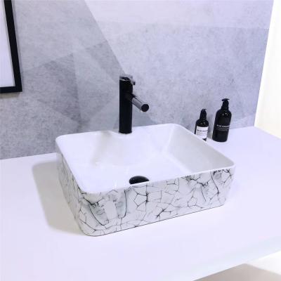 China New Design Hand Wash Porcelain Ware Modern Sanitary Art Basin Easy Clean Wash Basin Smooth Surface for sale