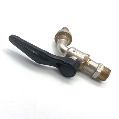 China Modern Outdoor Garden Washing Machine Brass Water Hose Bibcock Garden Faucet With Long Handle for sale