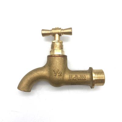 China Modern High Performance MWT20404 Brass Pillar Ware Small Bathroom 1/2 Sanitary Basin Faucet for sale