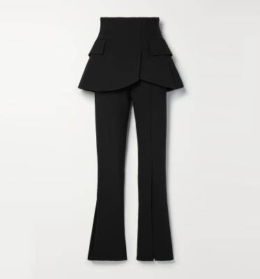 China High Quality Custom Autumn Twill Anti-wrinkle Fashionable Straight-Leg Layered Pants for sale