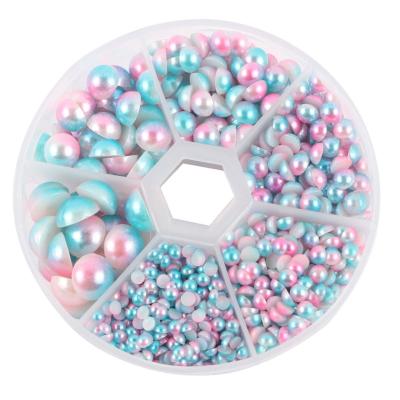 China Acrylic Plastic Bead Cabochon 3/4/5/6/8/10mm 1150pcs Per Loose Bead Set For Jewelry Making for sale