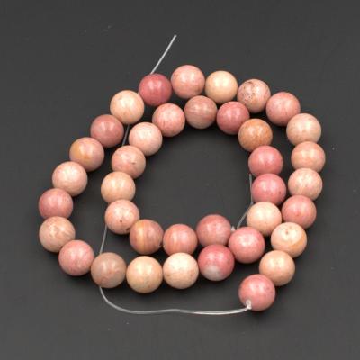 China Natural Stone Opalescent Stone / Rhodonite Round Opalescent Stone Beads Gemstone For Jewelry Making for sale