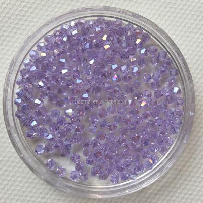 China Crystal Amethyst AAA Quality 4mm Bicone Beads Crystal Beads for sale