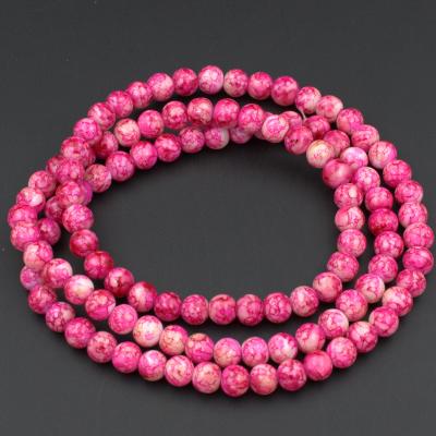 China Crystal Glass Beads For Jewelry Making Turquoise Color Beads With Black Lines for sale