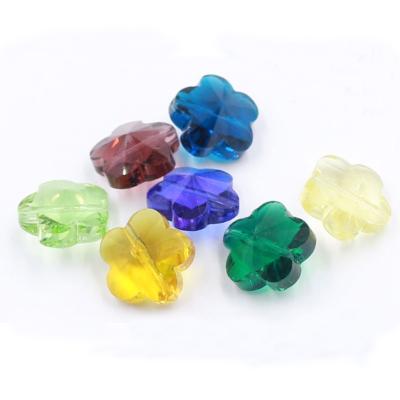 China Crystal Plum Flower Crystal Beads faceted by 14mm for jewelry making for sale