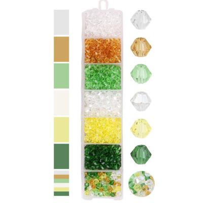 China 7colors Crystal 700pcs 4mm Glass Bicone Crystal Beads Faceted Beads for Jewelry Making for sale