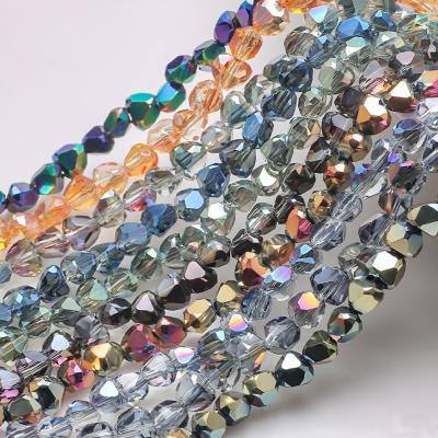 China Crystal Heart Shape Crystal Glass Scattered Beads For Jewelry Making for sale